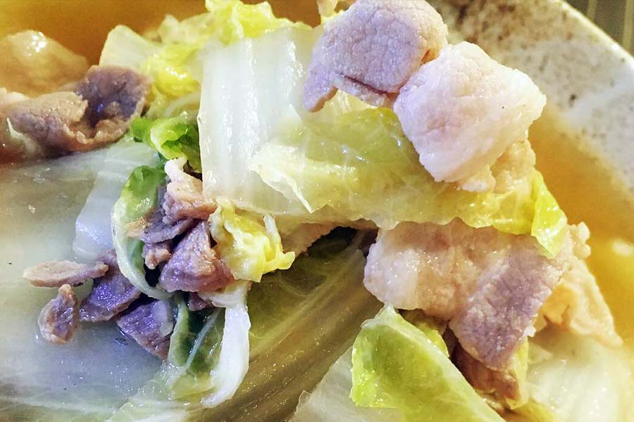 白菜と豚バラの煮浸し